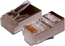 Коннектор RJ45 STP 8P8C, универсальный, cat.5e, 100 шт. (TWT-PL45/ S-8P8C) (TWT-PL45/S-8P8C)