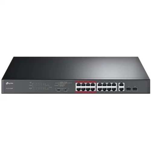 Коммутатор/ JetStream 16-Port 10/100Mbps+2-Port Gigabit Unmana (TL-SL1218MP)