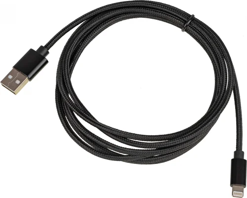 Кабель USB (m)-Lightning (m) 2м черный (1491092) (1491092#MLN)