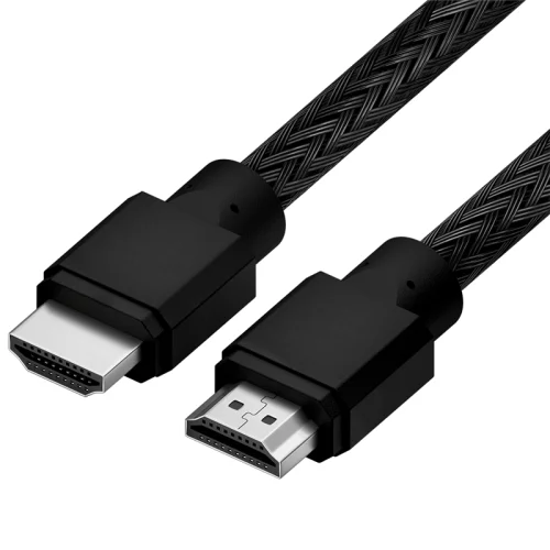 Кабель 1.0m HDMI 2.0, черный нейлон, Ultra HD, 4K 60 fps 60Hz/5K*30Hz, 3D, AUDIO, 18.0 Гбит/с (4PH-R90013)