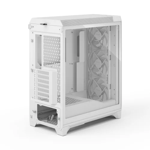 Корпус ПК без блока питания/ Case Fractal Design Meshify 3 TG Clear Tint, Midi-Tower, 3x140mm, 2xUSB-A 3.2 + 1xUSB 3.2 Type-C E-ATX, ATX, mATX, mITX, White (FD-C-MES3A-04) фото 10