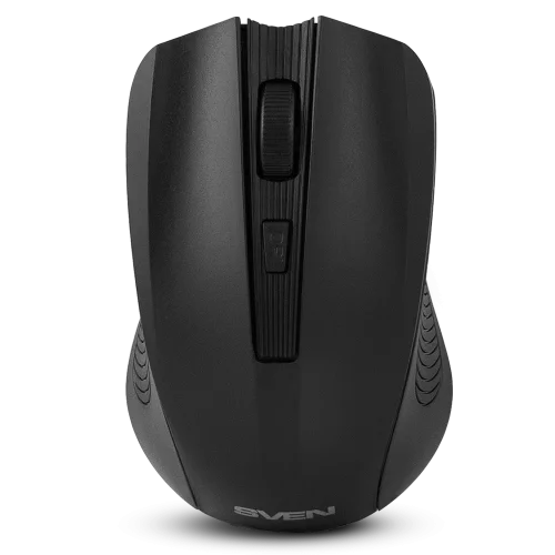 SVEN Беспроводная мышь RX-400W чёрная (3+1кл. 600/ 1000/ 1400DPI, блист) (SV-014674)