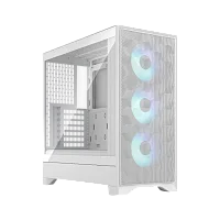 Корпус Компьютер без блока питания/ Case Fractal Design Pop 2 Air TG RGB, Midi-Tower, 3x120mm, 1xUSB-C + 1xUSB-A 3.2 ATX, mATX, mITX White (FD-C-POA2A-04)