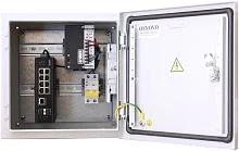 Уличный коммутатор OSNOVO OS-331(SW-60812/I) Уличный коммутатор на базе уличной станции OSNOVO OS-331. Порты: 6 x FE (10/100Base-T) с PoE (до 30W) + 2 x FE (10/100Base-T) с PoE (до 60W) + 1 x GE (10/100/1000Base-T) + 2