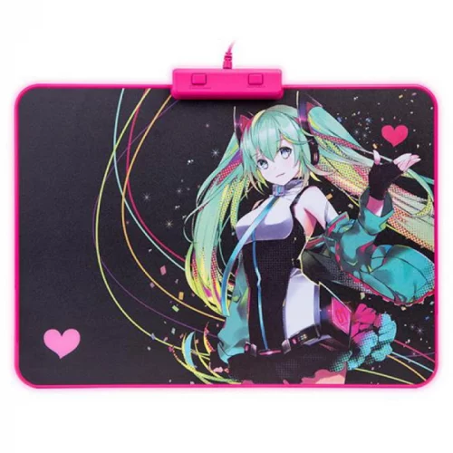 Игровой коврик для мыши Tt eSPORTS Draconem RGB HATSUNE MIKU Edition (MP-DCM-RGBHMS-09)