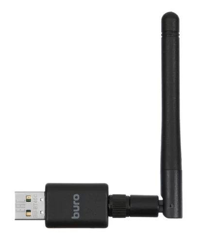 Адаптер USB Buro BU-BT40C BT4.0+EDR class 1 100м черный (BT40С)