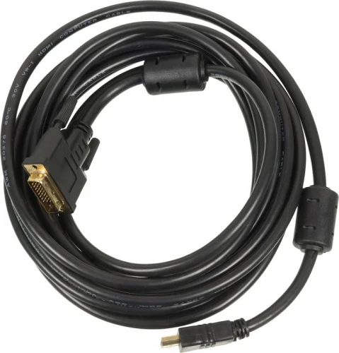 Кабель Ningbo DVI-D (m) HDMI (m) 5м феррит.кольца (841158) (841158#MLN)