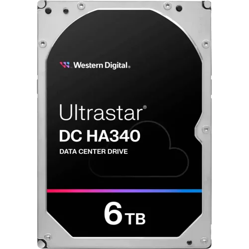 Жесткий диск/ HDD WD SATA Server 6Tb Ultrastar DC HA340 7200 6Gb/ s 256MB 1 year warranty (replacement HUS726T6TALE6L4, MG10ADA600E, MG08ADA600E, ST6000NM019B) (WUS721206BLE6L4)