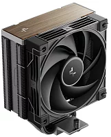 Кулер для процессора DEEPCOOL AK400 G2 LGA1851/1700/1200/115X/AM5/AM4 (12шт/кор, TDP 220W, PWM, Fan 120mm, 4 тепл. Трубки, Wood-grain top cover, черный) RET (R-AK400G2-BKNNMN-GJD)