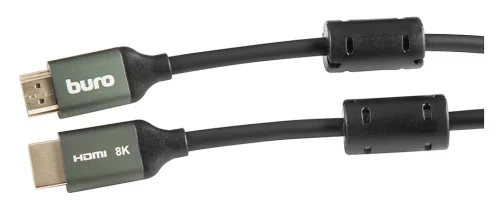 Кабель аудио-видео Buro HDMI (m)/HDMI (m) 3м. феррит.кольца позолоч.конт. черный (BHP-HDMI-2.1-3G) фото 2