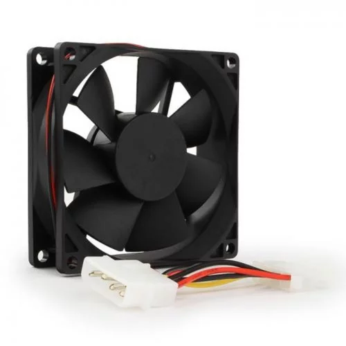 Gembird Вентилятор для корпуса 80x80x25mm, широкий разъем 4pin [8025K/ FANCASE-4] фото 2
