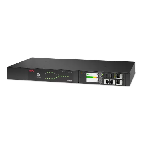 Стоечный автоматический переключатель ввода резерва AP4423A/ APC NetShelter Rack Automatic Transfer Switch, 1U, 16A, 230V, 2 C20 IN, 8 C13, 1 C19 OUT, 50/ 60Hz