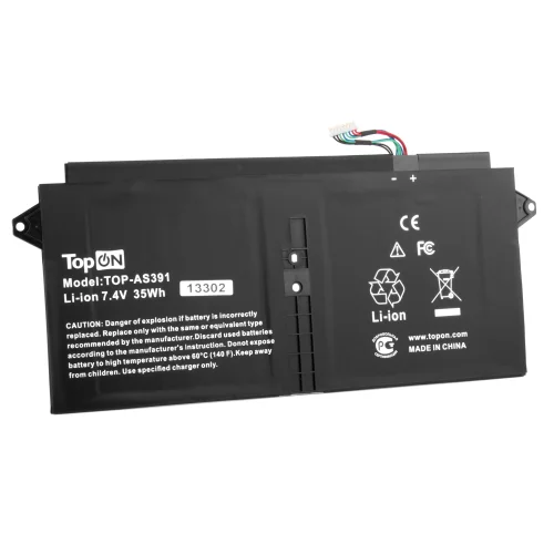 Аккумулятор для ноутбука Acer Aspire S7-391 7.4V 4680mAh PN: AP12F3J (TOP-AS391)