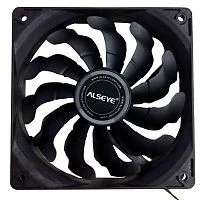 Вентилятор в корпус ALSEYE S120-F, 120mm, 500 - 1700 RPM, 33.8dB, 66CFM, 4Pin PWM, черный (AS.04.06.0222)