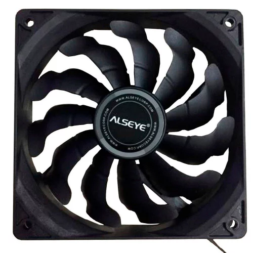 Вентилятор в корпус ALSEYE S120-F, 120mm, 500 - 1700 RPM, 33.8dB, 66CFM, 4Pin PWM, черный (AS.04.06.0222)