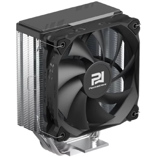 Кулер PentaWave PC-Z04E SRB LGA115X/ 1200/ 1700/ AM4/ AM5 (20 шт/ кор, TDP 220W, 1*120mm PWM Fan, 4 тепловые трубки 6мм, 600-1850RPM, 12-32,6dBa) (PC-Z04E SRB PWM)