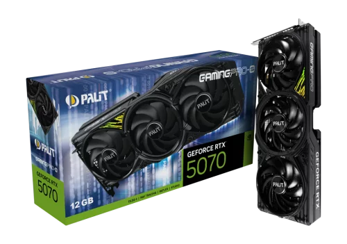 Видеокарта PCIE16 RTX5070 12GB PA-RTX5070 GAMINGPRO-S 12GB PALIT (NE75070019K9-GB2050U)