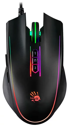 Мышь A4Tech Bloody P81s черный оптическая (8000dpi) USB (8but) (P81S CURVE ACTIVATED)