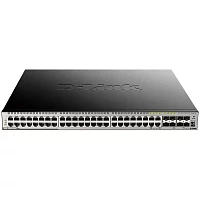 Коммутатор/ DGS-3630-52PC/*SI Managed L3 Stackable Switch 44x1000Base-T PoE, 4x10GBase-X SFP+, 4xCombo 1000Base-T PoE/SFP, PoE Budget 370W (740W with DPS-700), Surge 6KV, CLI, 1000Base-T Management, RJ45 Console, mini-US (DGS-3630-52PC/A2ASI)