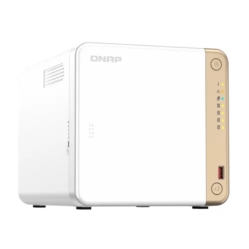 Сетевое хранилище без дисков/ channel QNAP TS-462-4G NAS 4 HDD trays, 2 x M.2 NVMe PCIe Gen 3 x1, 2-core Intel Celeron N4505 2.9 GHz, 4 GB RAM (4GB max), 1x2.5 Gigabit Ethernet , Slot PCIe Gen 3 x2, 2 USB 3.2 Gen 2 (10Gbps) Port, 2xUSB USB 2.0 port, 1xHD