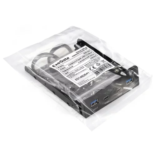 Exegate EX297553RUS Планка USB на переднюю панель ExeGate U3H-622, 3,5