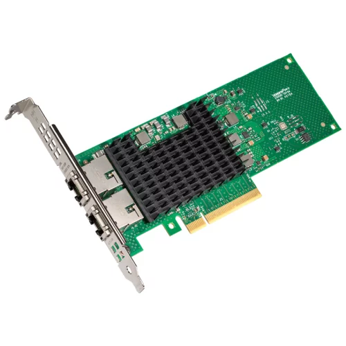 Сетевая карта/ Intel® Ethernet Network Adapter X710-T2L, Dual Ports RJ45, X710-AT2, 10GbE/ 5GbE/ 2.5GbE/ 1GbE/ 100Mb, PCIe v3.0 (8.0GT/ s), QoS, VMDq, SR-IOV, iSCSI/ NFS (X710T2LBLK)