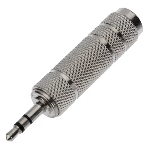 Rexant (14-0213) Переходник 3,5мм стерео штекер - 6,3мм стерео гнездо, металл