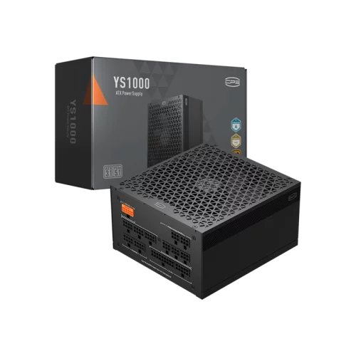 Блок питания ПК/ PCCooler, 1000W 80+ Gold (ATX, 3.1, , Full modular, 1x24(20+4)pin 610mm, 2xCPU 8(4+4)pin 700mm, 2xPCIe*2 8(6+2)pin 750mm, 1x12V(2x6) 12+4pin 500mm, 2xSATA*3+MOLEX4pin*1 450+120+120+150mm , Active, 135x135mm (P5-YS1000-G1F)