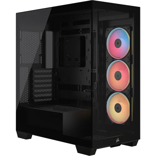 Корпус без блока питания/ Case Corsair 3500X LX-R RGB iCUE LINK, Midi-Tower, TG, 3x120mm ARGB, 2xUSB-A 3.2, 1xUSB 3.2 Type-C, E-ATX, ATX, mATX, mITX Black (CC-9011324-WW)