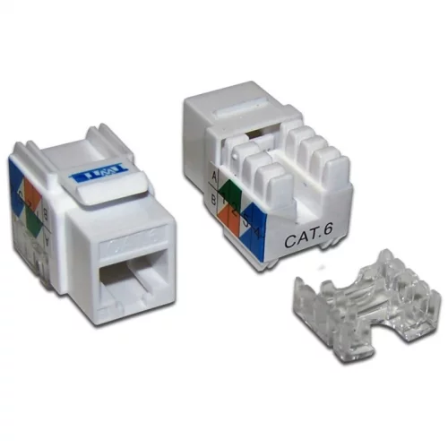 Модуль Keystone RJ45 Cat.6, UTP, 90 градусов, белый (TWT-OK45UTP/ 6-WH) (TWT-OK45UTP/6-WH)