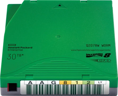 Ленточный картридж HPE LTO-8 Ultrium 30TB WORM Data Cartridge (without label) (Q2078W) фото 2