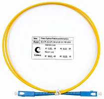 Cabeus FOP(s)-9-SC-SC-1m Шнур оптический simplex SC-SC 9/ 125 sm 1м LSZH