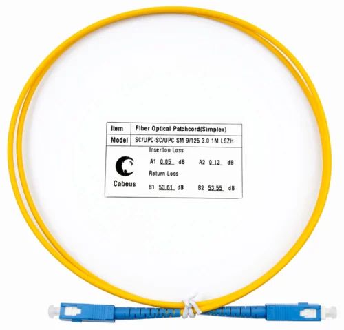 Cabeus FOP(s)-9-SC-SC-1m Шнур оптический simplex SC-SC 9/ 125 sm 1м LSZH