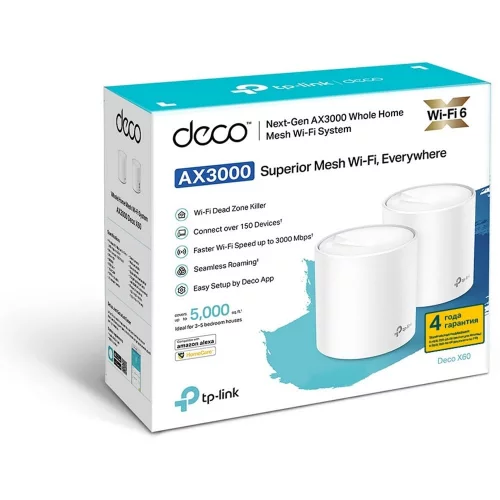 Комплект точек доступа TP-Link Deco X60 2 шт. (DECO X60(2-PACK)) фото 3