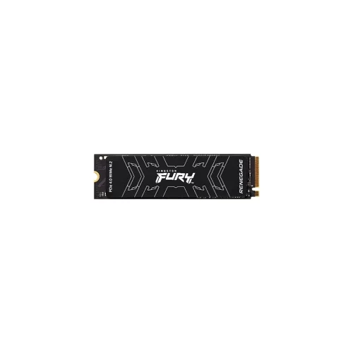 Твердотельный накопитель/ Kingston SSD Fury Renegade, 500GB, M.2(22x80mm), NVMe, PCIe 4.0 x4, 3D TLC, R/W 7300/3900MB/s, IOPs 450 000/900 000, DRAM buffer 512MB, TBW 500, DWPD 0.55, with Heat Spreader (12 мес) (SFYRSK/500G)