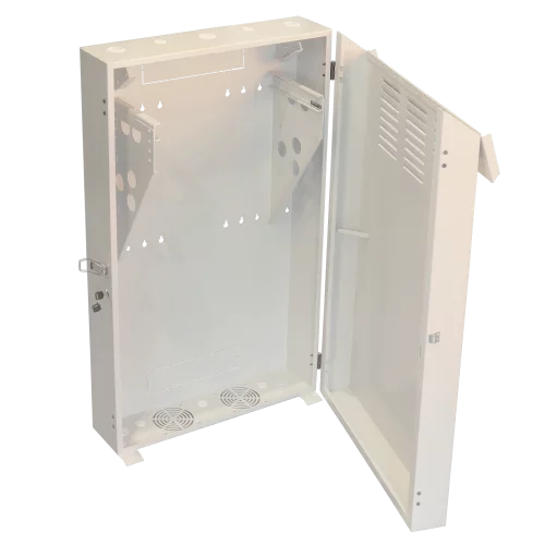 Шкаф коммутационный Lanmaster (TWT-CBVRT-5U-6X10-GY) настенный 5U 650x250мм пер.дв.металл 68кг серый 27кг 1097мм сталь