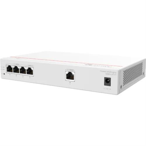 Маршрутизатор HUAWEI Gateway S380-L4T1T, 1*GE WAN, 4*GE LAN, up to 150 users, forwarding performance 2Gbps (98012177)