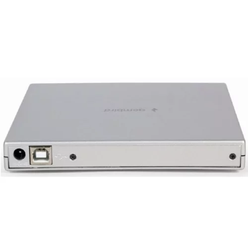 *Внешний оптический привод USB 2.0 Gembird DVD-USB-02-SV пластик, серебро фото 2