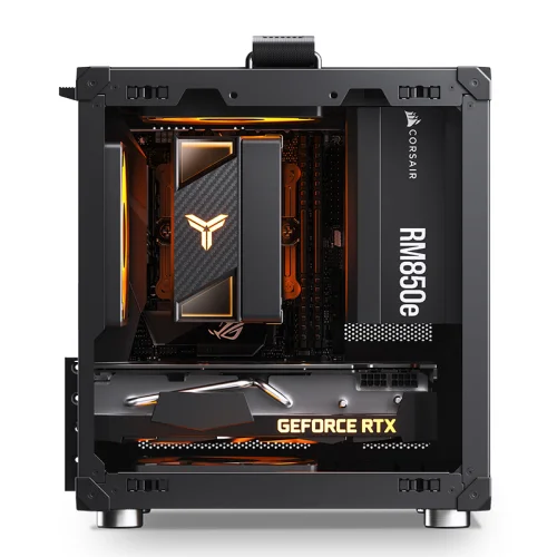 Корпус без блока питания/ Case JONSBO C6-ITX, Micro-Tower, no fan, 1xUSB-A 3.0 + 1xUSB-C 3.1, mDTX, mITX Black (C6-ITX BLACK) фото 3