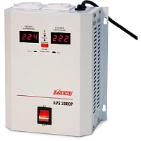 Стабилизатор POWERMAN AVS 2000P, ступенчатый регулятор, цифровые индикаторы уровней напряжения, 2000ВА, 110-260В, максимальный входной ток (POWERMAN AVS-2000P)
