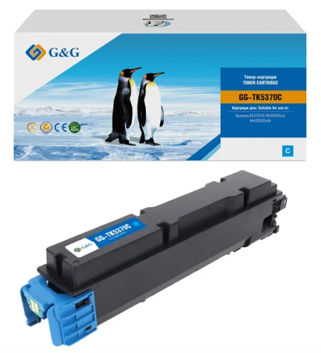 Картридж лазерный G&G GG-TK5370C TK-5370C голубой (5000стр.) для Kyocera ECOSYS PA3500cx/ MA3500cifx