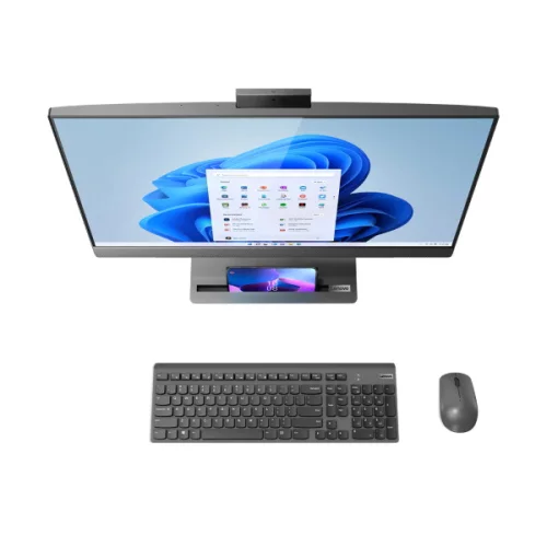 Моноблок Lenovo IdeaCentre AIO 5 27IAH7 (F0GQ005GRU) Моноблок/ Lenovo IdeaCentre AIO 5 27IAH7 27(2560x1440 IPS)/ Intel Core i5 13500H(2.6Ghz)/ 16384Mb/ 1024SSDGb/ noDVD/ Int:Intel Iris Xe Graphics/ Cam/ BT/ WiFi/ war 1y/ 9.55kg/ storm grey/ Win11Home + RU kbd, m (F0GQ005GRU) фото 4