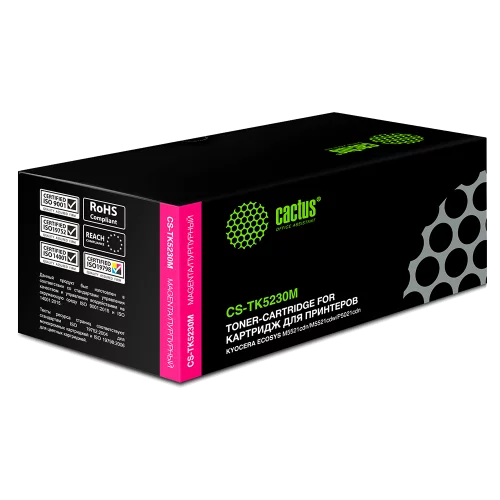 Картридж лазерный Cactus CS-TK5230M TK-5230M пурпурный (2200стр.) для Kyocera Ecosys M5521cdn/M5521cdw/P5021cdn/P5021cdw