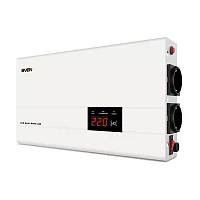 Стабилизатор SVEN AVR SLIM-2000 LCD, релейный, 1200вт, 2000Ва, 140-260в, функция «пауза», 1 евророзетка, 2.9 кг./ Stabilizer SVEN AVR SLIM-2000 LCD, Relay, 1200W, 2000VA, 140-260v, the fun (SV-013950)