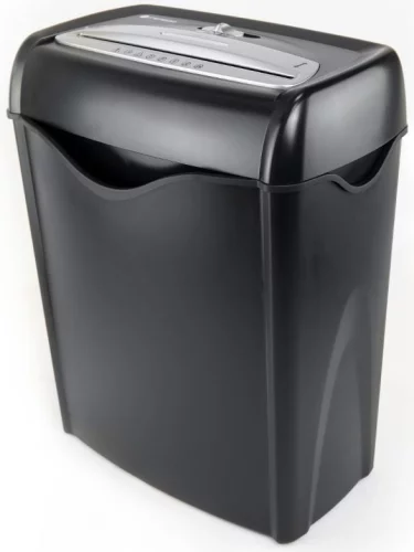 Уничтожитель документов ГЕЛЕОС УД15-2, DIN P-2 (2 ур-нь секр.), фрагмент 5,9 мм, 13 листов (70г/м2), пл. карты/скобы, 15 литров