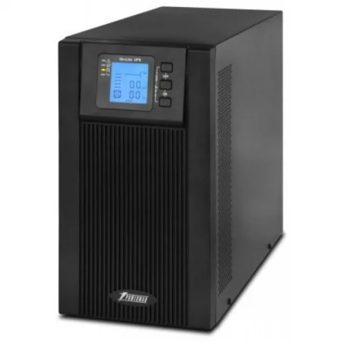 ИБП POWERMAN Online 3000, LCD, двойного преобразования, 3000ВА, 2700Вт, 2 евророзетки с резервным питанием, USB, RS232, слот SNMP, разъем EPO, внешни? (POWERMAN ONLINE 3000 PLUS) фото 3