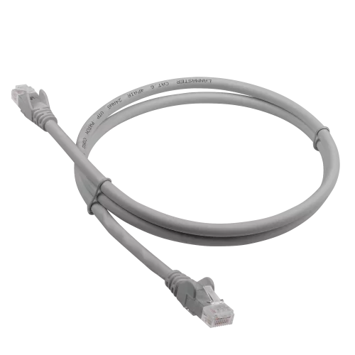 Патч-корд RJ45 - RJ45, 4 пары, UTP, категория 6, 10 м, серый, LSZH, LANMASTER (LAN-PC45/U6-10-GY)