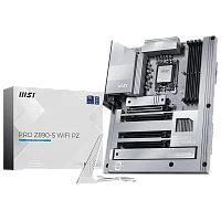 Материнская плата MSI PRO Z890-S WIFI PZ Z890, LGA1851, 4*DDR5, 4*PCIEx16, 3*M.2, 2*TypeC, 6*USB3.2Gen1, 4*USB2.0, 4*SATA3.0, 2.5G, Type-C(DP), DP, HDMI, ATX, RTL