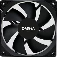 Вентилятор для корпуса Digma DFAN-90 90х90x25 черный 3-pin 4-pin (Molex) 23дБ Ret