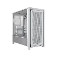 Корпус без блока питания/ Case Corsair Frame 4000D, Midi-Tower, TG, no fan, 2xUSB-A 3.2, 1xUSB 3.2 Type-C, E-ATX, ATX, mATX, mITX White (CC-9011291-WW)